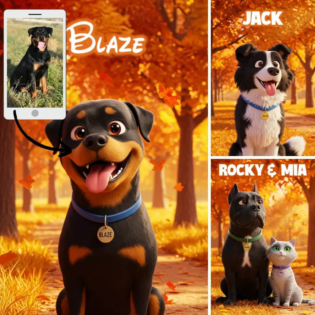 Custom Cartoon Pet Portrait
